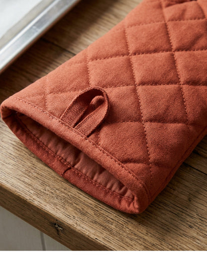 Kibn Extra Long Oven Mitt Terracotta 17 in Single