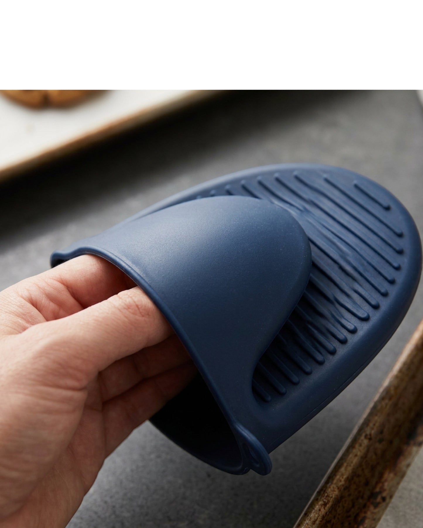 Kibn Mini Silicone Oven Mitts Navy 2 Pack