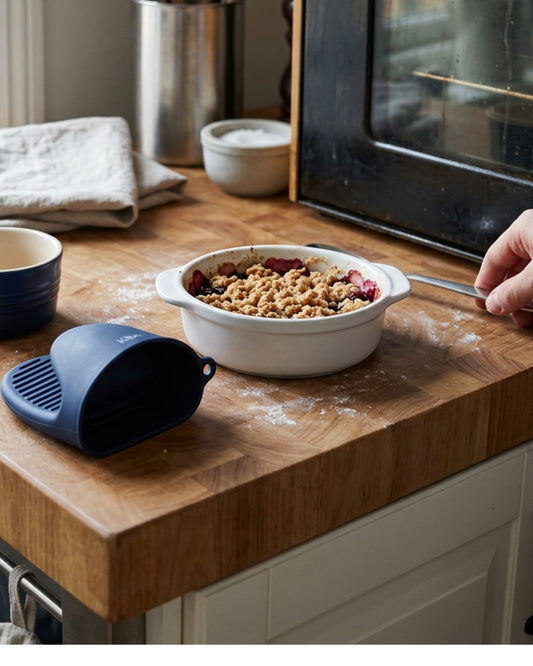Kibn Mini Silicone Oven Mitts Navy 2 Pack