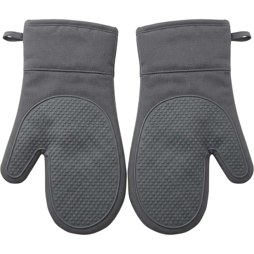 Kibn Silicone Grip Oven Mitt Graphite 14 in Pair